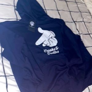 Crooks & Castles Micky Hands NWT navy blue 3xl CRISP HOODIE